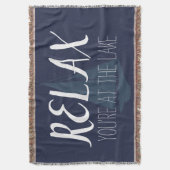 Relax Lake Boat Deken (Voorkant Verticaal)