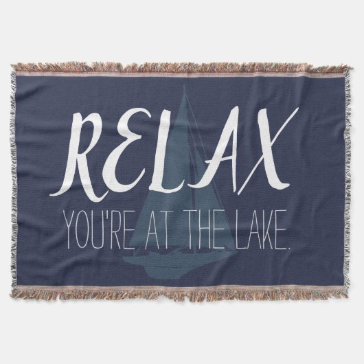Relax Lake Boat Deken (Voorkant)
