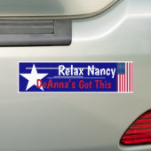 Relax Nancy Denna heeft dit. Bumpersticker (Op auto)