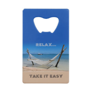 Relax - Neem de Easy Stainless Steel Bottle Opener Kredietkaart Flessenopener