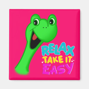 RELAX NEEM HET EENVOUDIGE TEKST VAN DE magneet