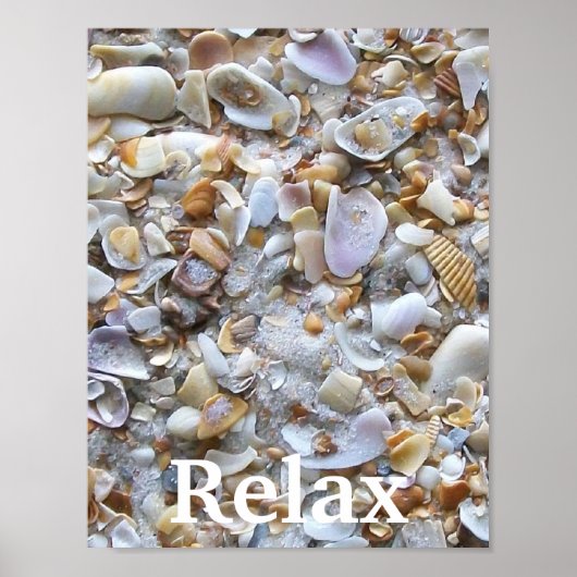 Relax Ocean Sand Poster (Voorkant)