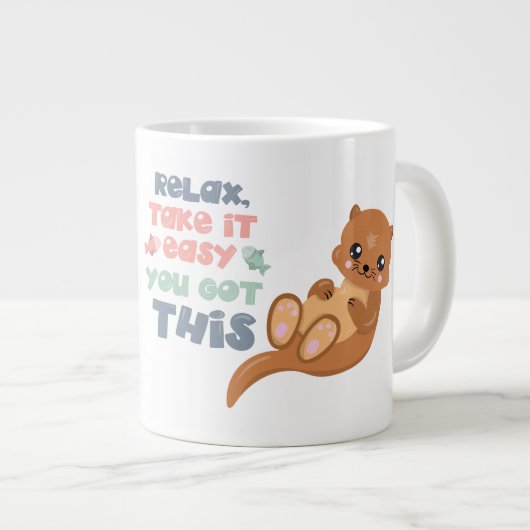 Relax -Otter -Jumbo Mug (Devant droit)