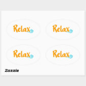 Relax Oval Sticker (Vel)