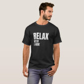 Relax Peter is hier populaire geboortenamen Peter  T-shirt (Voorkant volledig)
