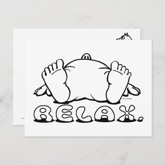 Relax Postcard Briefkaart (Voorkant / Achterkant)