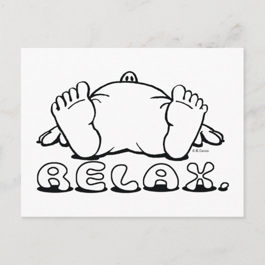 Relax Postcard Briefkaart (Voorkant)
