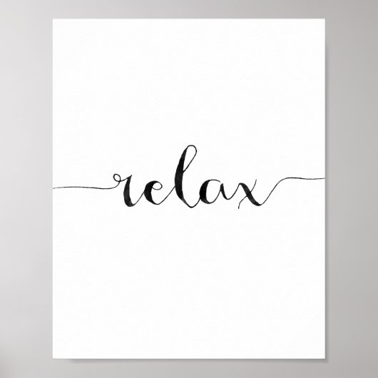Relax Poster (Voorkant)