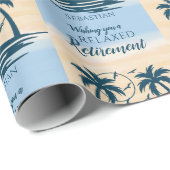 Relax retirement Beach Hammock Cadeaupapier (Rol Hoek)