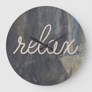 RELAX Rope-tekst op steen Grote Klok