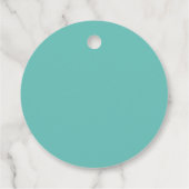Relax Script Mint om bewerkbare Kleur Bruiloft Bedankjes Labels (Achterkant)