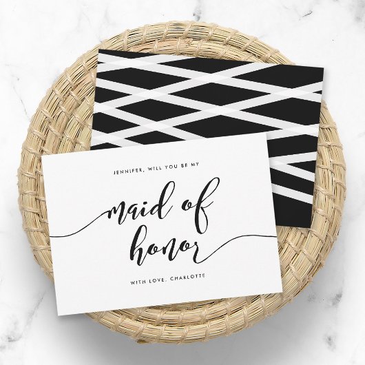 Relax Script Wil je mijn Maid of Honor zijn? Kaart