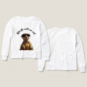 Relax – The World Can Wait | Cool Meerkat with Sun (Motif Recto et Verso)