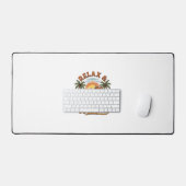 Relax & Unwind Chat de Plage Design de Gravure Vin (Clavier et souris)