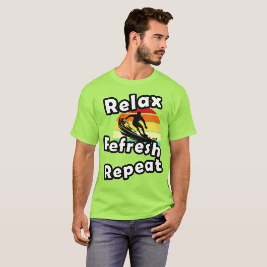 Relax Vernieuwen Herhaal T-shirt (Voorkant volledig)