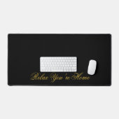Relax You’re Home Custom Text Solid Black (Clavier et souris)