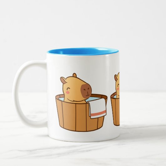 Relaxant Capybara Mug | Vibes de refroidissement C (Gauche)