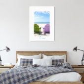 relaxatie aan het strand canvas afdruk (Insitu (Slaapkamer))