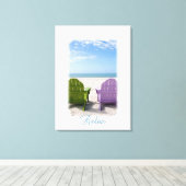 relaxatie aan het strand canvas afdruk (Insitu (Houten vloer))