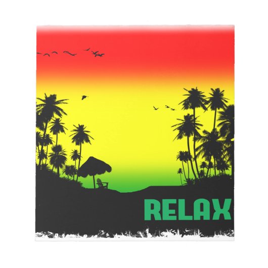 relaxatie rasta notitieblok (Voorkant)