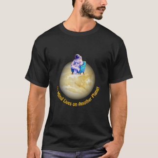 Relaxed Astronaut Sitting on Planet  T-shirt