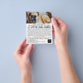 Relaxed Dog, Pet Sitting Service Adverteren Flyer (Hand)