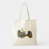Relaxed Dog Tv bekijken Tote Bag (Achterkant)