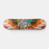 Relaxed Street Retro Dog | grappig Skateboard (Horizontaal)