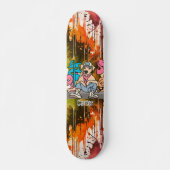 Relaxed Street Retro Dog | grappig Skateboard (Voorkant)
