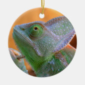 Relaxed Veiled Chameleon Keramisch Ornament (Voorkant)