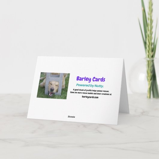 Relaxeerde kat met medische klasse Catnip wordt go Kaart (Achterkant)
