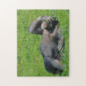 Relaxerende chimpansee - Puzzle Legpuzzel (Verticaal)