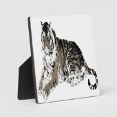 Relaxerende tijgervlakte fotoplaat (Voorkant)