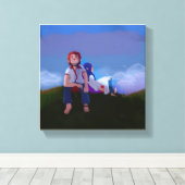 Relaxing Canvas Afdruk (Insitu (Houten vloer))