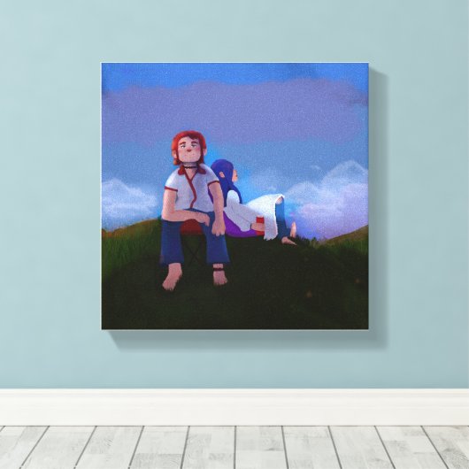 Relaxing Canvas Afdruk (Insitu (Houten vloer))