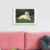 Relaxing Dog Canvas Afdruk (Insitu (Woonkamer))