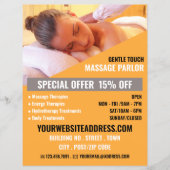 Relaxing Massage, massagetherapie, massageparlor Flyer (Voorkant)