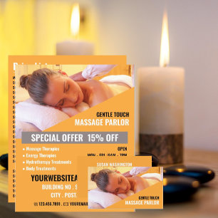 Relaxing Massage, massagetherapie, massageparlor Flyer