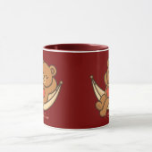 Relaxing Teddy Bear Love Mug – Valentine Gift Mok (Midden)