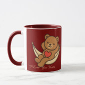 Relaxing Teddy Bear Love Mug – Valentine Gift Mok (Links)