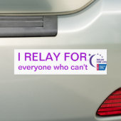 Relay for Life Bumpersticker (Op auto)