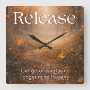 Release - Inspirerend Huisdecoratie Cadeau Vierkante Klok