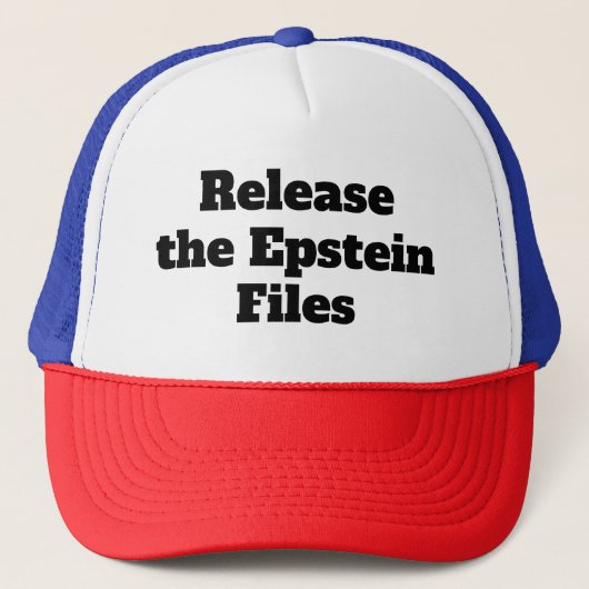 Release the Epstein Files Trucker Pet (Voorkant)