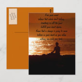 Releasing it/Thinking of You_ Briefkaart (Voorkant / Achterkant)