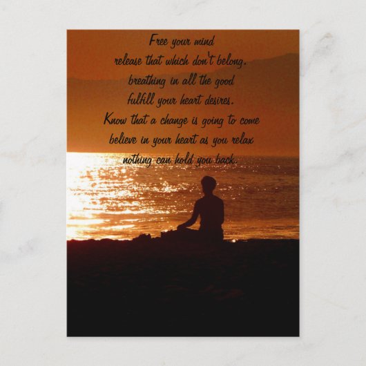 Releasing it/Thinking of You_ Briefkaart (Voorkant)