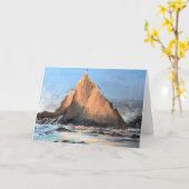 Rélections Sharkfin à la carte de voeux de plage d (Fleur jaune)