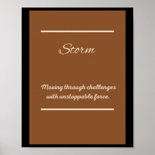 Relentless Ambition – onverschrokken muurkunst voo Poster