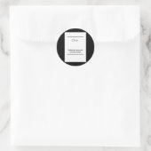 Relentless Ambition – onverschrokken muurkunst voo Ronde Sticker (Tas)