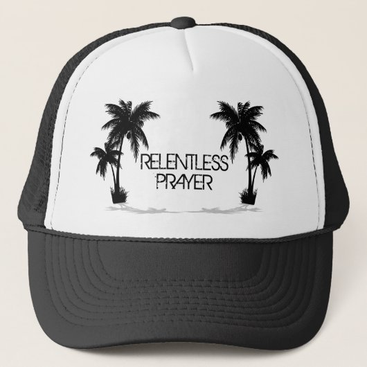 Relentless Design Betrouwbare Prayer Trucker Hat Pet (Voorkant)