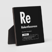 Relentless - element van succes - Motivatie Fotoplaat (Voorkant)